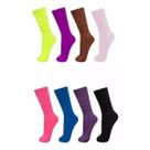 Kit 6 Pares Meia Fitness Aeróbicas Academia Algodão Feminina