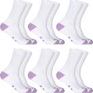Kit 6 Pares Meias Cano Alto Longo 25cm Algodão Meia P/ Academia Esportiva Masculina Feminina Sport