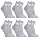 Kit 6 Pares Meias Ecko Unltd Cano Médio Feminino Cinza