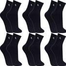 Kit 6 Pares Meias Lupo Original Masculina Algodão Cano Médio Alto Longo Atacado Academia Esportiva