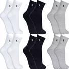 Kit 6 Pares Meias Lupo Original Masculina Algodão Cano Médio Alto Longo Atacado Academia Esportiva