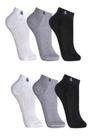 Kit 6 pares meias masculina lupo cano curto algodão 3225 - sortidas - g - 41/44