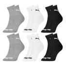 Kit 6 Pares Meias Puma Cano Médio Adulto Algodão Original