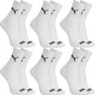 Kit 6 Pares Meias Puma Cano Médio Alto Algodão Adulto Masculino Feminino Academia Original