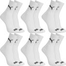Kit 6 Pares Meias Puma Cano Médio Alto Algodão Meia Adulto Masculino Feminino Academia Original