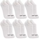 Kit 6 Pares Meias Sapatilha Algodão Cano Baixo Curto Soquete Sport Feminina Masculina Atacado