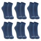 Kit 6 Pares Meias Up Dry Esportiva Cano Médio Anti Bolha Corrida Bike Ciclismo Caminhada Academia