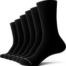 Kit 6 Pares Meias Zhamaro Premium Social Casual Algodão Cano Alto Confortável Clássica Elegante Masculina