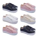 Kit 6 Pares Tênis Feminino Casual Flatform Solado Alto K79 Kit 6 Pares Tênis Feminino Casual Flatform Solado Alto K79