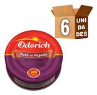 Kit 6 Pate De Figado Oderich Enlatado 100g