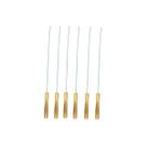 Kit 6 Pçs Espetinhos de Churrasco 40cm em Aço Inox e Cabo de Madeira