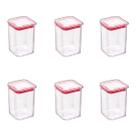 Kit 6 Pçs Potes Porta Condimentos Temperos Plasútil Acrílico Tampa Hermética Empilhável 160 mL Kit 6 Pçs Potes Porta Condimentos Temperos Plasútil Acrílico Tampa Hermética Empilhável 160 mL