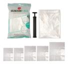 Kit 6 pcs saco a vacuo bomba plastico pet e pe 60 cm x 80 cm x 0,01 cm Kit 6 pcs saco a vacuo bomba plastico pet e pe 60 cm x 80 cm x 0,01 cm