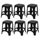 Kit 6 PeÇas Banqueta Plastica Niteroi Preta Tramontina Kit 6 PeÇas Banqueta Plastica Niteroi Preta Tramontina