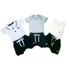 Kit 6 Peças Body Bebê + Shorts Saída Maternidade Enxoval Kit 6 Peças Body Bebê + Shorts Saída Maternidade Enxoval