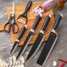 Kit 6 Peças Conjunto De Facas Cutelo Descascador Tesoura