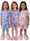 Kit 6 Peças de Pijamas Infantis Sortidos para Meninas Meninos Cheios Estilo Malha Fria PV Premium Kit 6 Peças de Pijamas Infantis Sortidos para Meninas Meninos Cheios Estilo Malha Fria PV Premium