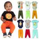 Kit 6 Peças de Roupas para Bebê Menino 3 Body Curto 3 Calça Mijão Kit 3 Body Roupa Infantil Bebê Kit 6 Peças de Roupas para Bebê Menino 3 Body Curto 3 Calça Mijão Kit 3 Body Roupa Infantil Bebê