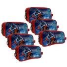 Kit 6 Peças Estojo Simples Escolar Infantil GoSuper Kit 6 Peças Estojo Simples Escolar Infantil GoSuper