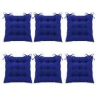 Kit 6 Peças Futton 40x40cm Diversas Cores Futon Macio Para Cadeiras Banquetas Sofás Almofadas
