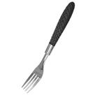 Kit 6 Peças Garfo de Mesa Aço Inox Com Cabo Plástico