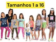 Kit 6 Peças Juvenil Feminino Verão 10 a 16