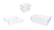 Kit 6 peças Organizadores Multiuso Modular Acrilico (P, M,G)