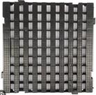 Kit 6 Peças Pallet Plástico Preto tipo Estrado 4,5x50x50