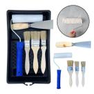 Kit 6 Peças Pintura Parede Teto Rolo Espuma Pincel Espátula