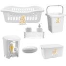 Kit 6 peças Quarto Bebê kit Higiene Cesto Organizador Caixa Rattan Lixeira Balde Infantil Kit 6 peças Quarto Bebê kit Higiene Cesto Organizador Caixa Rattan Lixeira Balde Infantil