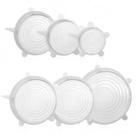 Kit 6 Peças Tampas de Silicone Tamanhos Variados Nix House
