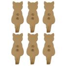 Kit 6 Penduradores Ganchos Decorativos de Parede Gato Dourado Luft Masutti Kit 6 Penduradores Ganchos Decorativos de Parede Gato Dourado Luft Masutti