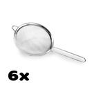 Kit 6 Peneiras 20cm Inox Modena E Prática
