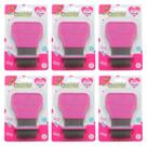 Kit 6 Pente Fino Inox Rosa Piolhos e Lêndeas - Dr. Pentinho