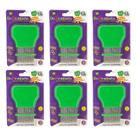 Kit 6 Pente Fino Inox Verde Piolhos e Lêndeas - Dr. Pentinho