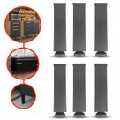 Kit 6 Pés Armário Itatiaia Com Regulagem de Altura 17cm até 20cm Kit 6 Pés Armário Itatiaia Com Regulagem de Altura 17cm até 20cm