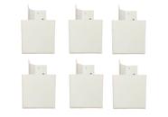 Kit 6 Pés Para Armários Roupeiros Guarda Roupas Branco Fox