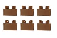 Kit 6 Pés para Guarda Roupas Armários Multiuso Roman