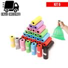 Kit 6 Pet Cata Caca Saquinhos Plástico Refil para Cachorro e Gato