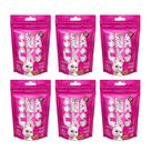 Kit 6 Petisco Quatree Snacks Nuggets Gatos Bola e Pelo 60g cada