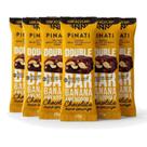 Kit 6 PINATI Double Bar Banana Amendoim Chocolate 35g Vegan