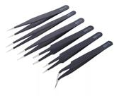 Kit 6 Pinças Antiestáticas De Precisão Eletrônica Artesanato