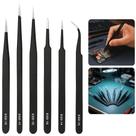 Kit 6 Pinças Antiestáticas De Precisão Para Manutenções