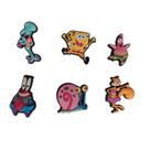 Kit 6 pins bottons enfeites para calçados emborrachados - bob esponja Kit 6 pins bottons enfeites para calçados emborrachados - bob esponja