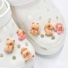 Kit 6 Pins Capivara Enfeites em Resina para Babuche
