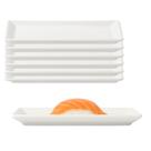 Kit 6 Pires Retangular Kakusara 19cm Branco Sapporo Kit 6 Pires Retangular Kakusara 19cm Branco Sapporo