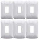 Kit 6 Placa 1 Modulo Vertical 4x2 Tramontina Aria Branco Kit 6 Placa 1 Modulo Vertical 4x2 Tramontina Aria Branco