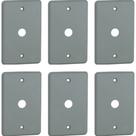 Kit 6 Placa 4x2 Furo Central Silentoque Pial 8508 Cinza