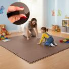 Kit 6 Placa EVA 50x50 10mm Tapete Tatame Manta Borracha Piso Emborrachado Academia Fitness Yoga Proteção Conforto Amortecimento Infantil Térmico.