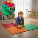 Kit 6 Placa EVA 50x50 10mm Tapete Tatame Manta Borracha Piso Emborrachado Academia Fitness Yoga Proteção Conforto Amortecimento Infantil Térmico. Kit 6 Placa EVA 50x50 10mm Tapete Tatame Manta Borracha Piso Emborrachado Academia Fitness Yoga Proteção Conforto Amortecimento Infantil Térmico.